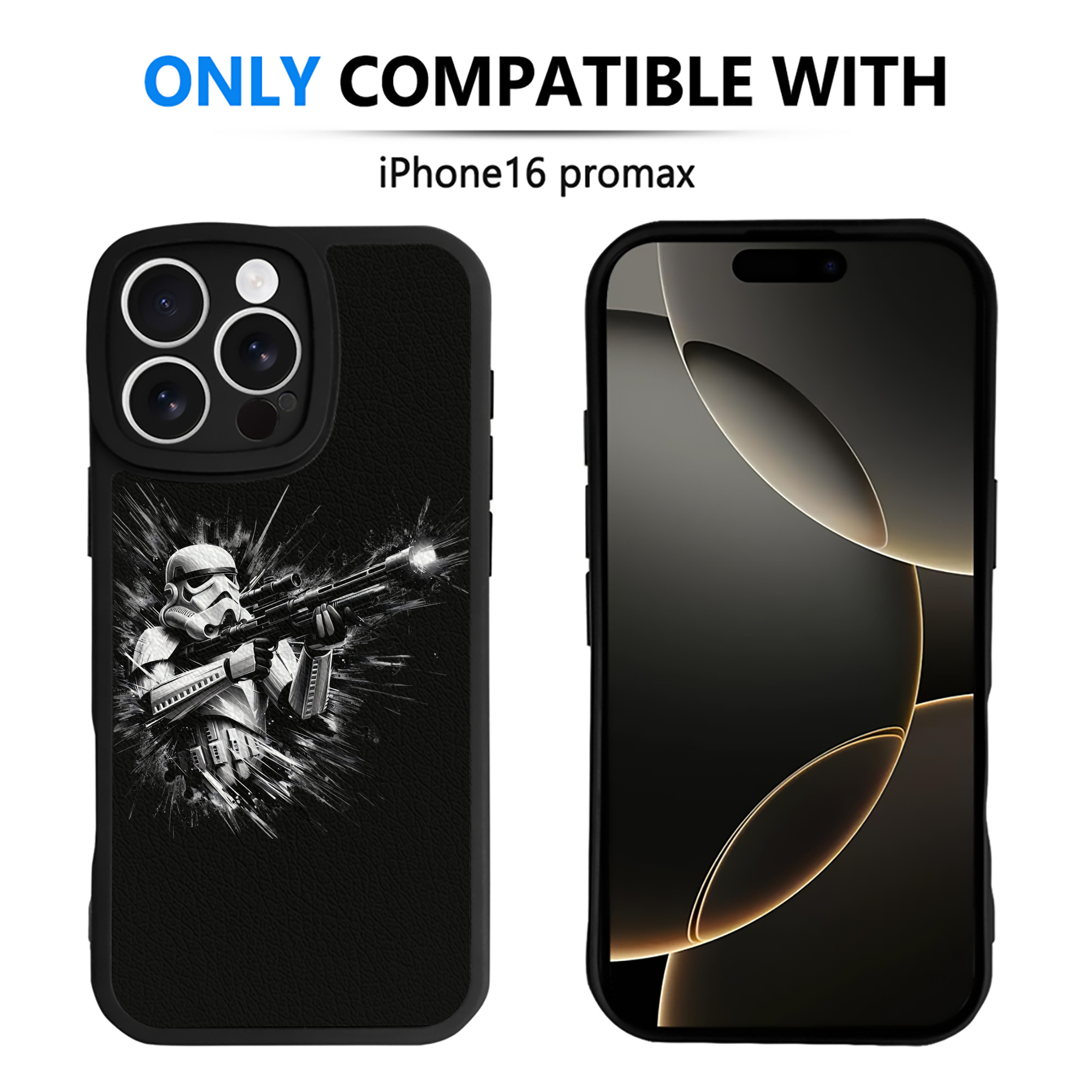 （画像用） スター・ウォーズ Star Wars 【iPhone 16シリーズ対応】シリコンスマホケース（レザー調） 材質：シリコン